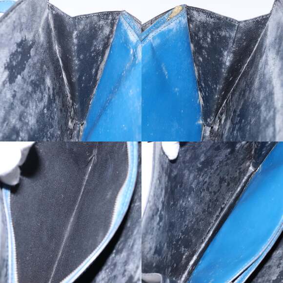 LOUIS VUITTON Epi Bicolor Varenne Hand Bag Black Blue M52385 - Picture 12 of 13